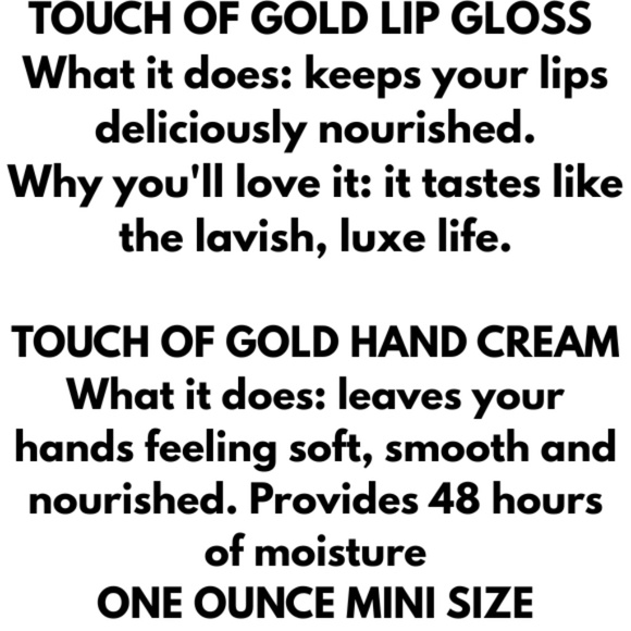 Bath & Body Works - 4 Touch of Gold Items - Body Scrub, Lip Gloss & 2 Hand Cream - Picture 4 of 4